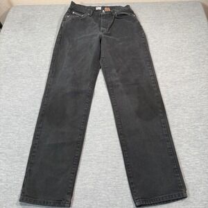 Calvin Klein‎ Jeans Women 8 Black Straight Leg 100% Cotton Mid Rise Casual
